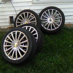 set of chrome velocity vw 10's 17"